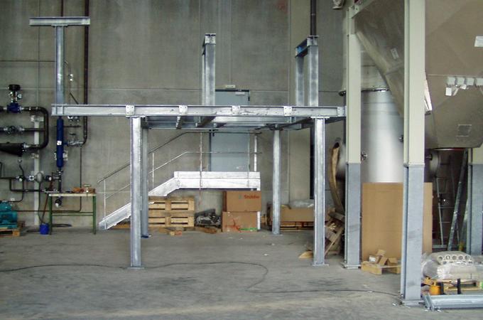 Aufbau einer Arbeitsb&uuml;hne