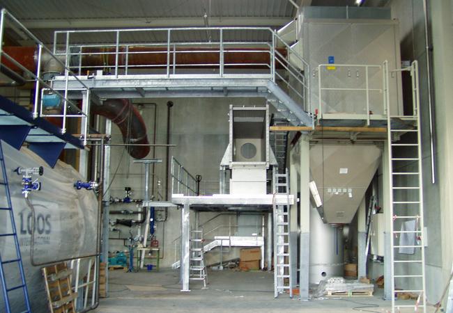 Aufbau einer Arbeitsb&uuml;hne