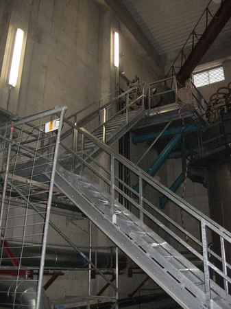 Stahlkonstruktionen im Biomasseheizkraftwerk in Kaufering