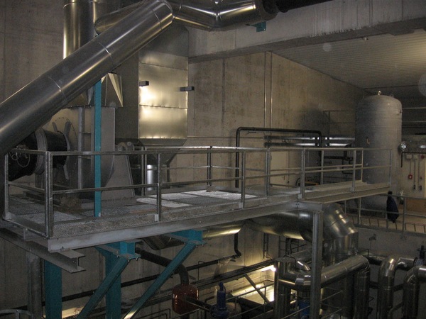 Stahlkonstruktionen im Biomasseheizkraftwerk in Kaufering