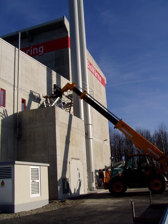 Stahlkonstruktionen im Biomasseheizkraftwerk in Kaufering