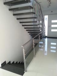 Edelstahlgel&auml;nder mit Glasf&uuml;llung