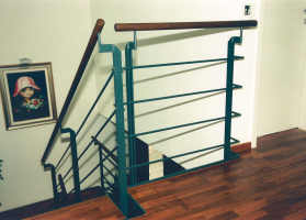 Geländeranbindung im Obergeschoss