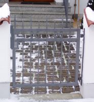 Hoftürl verzinkt und lackiert mit Musterspitzen