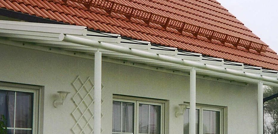 TTerassenüberdachung verzinkt und lackiert