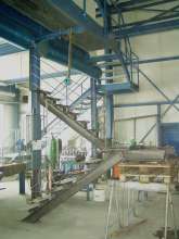 Aufbau einer Podesttreppe mit Gel&auml;nder